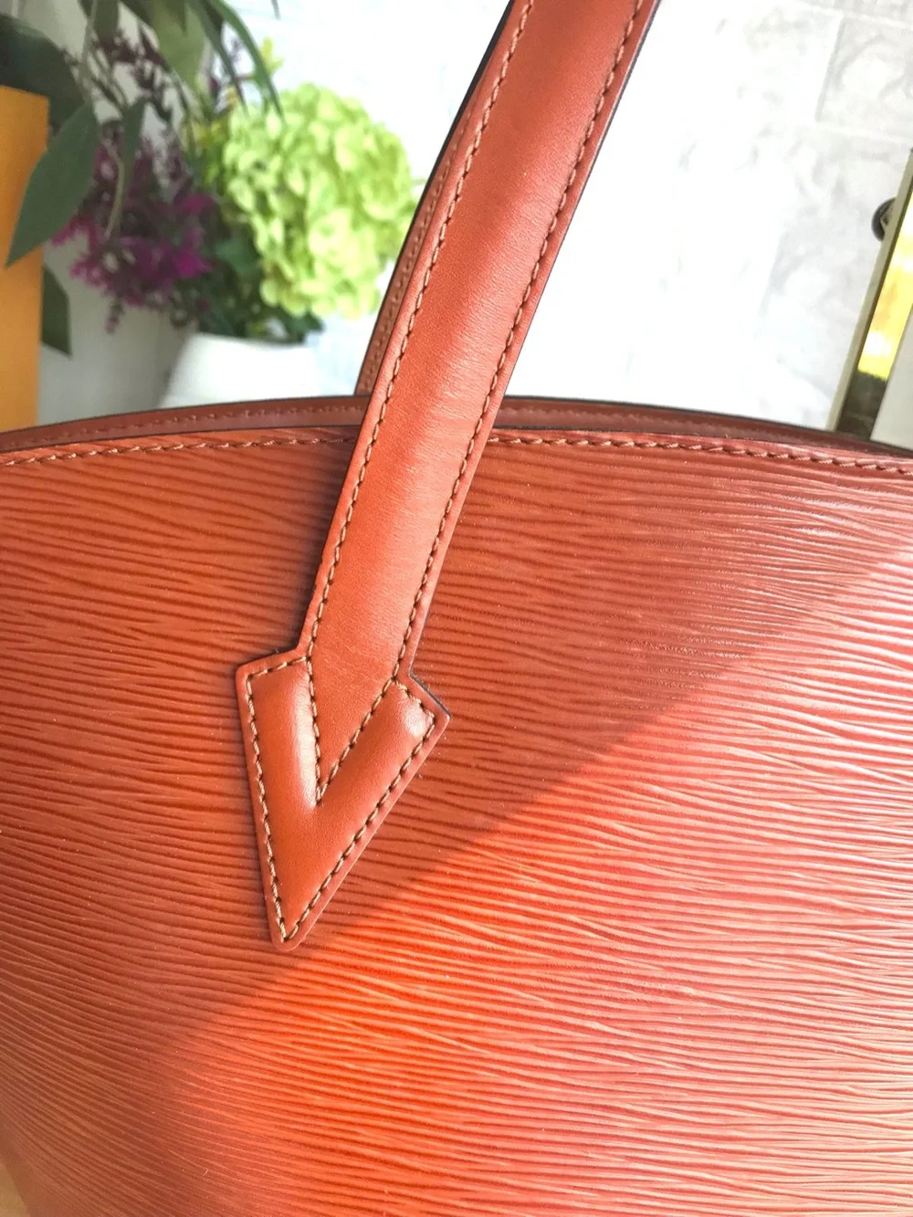 ✅LV BUNDLE DEAL Leather BAG in Burnt Orange with Matching Wallet AUTHENTIC
